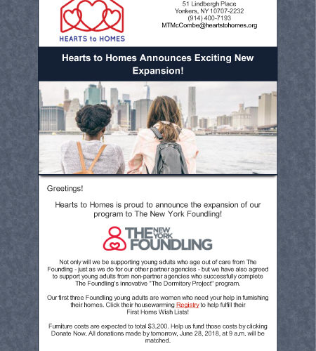 Hearts to Homes Announces Exciting News!