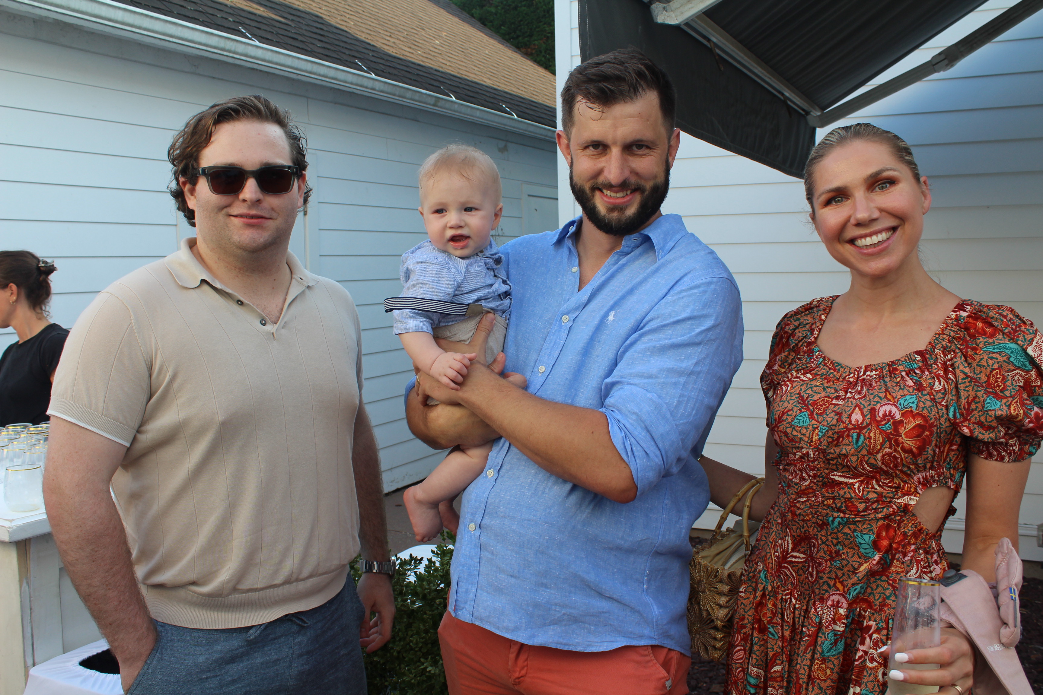 friends smiling at camera