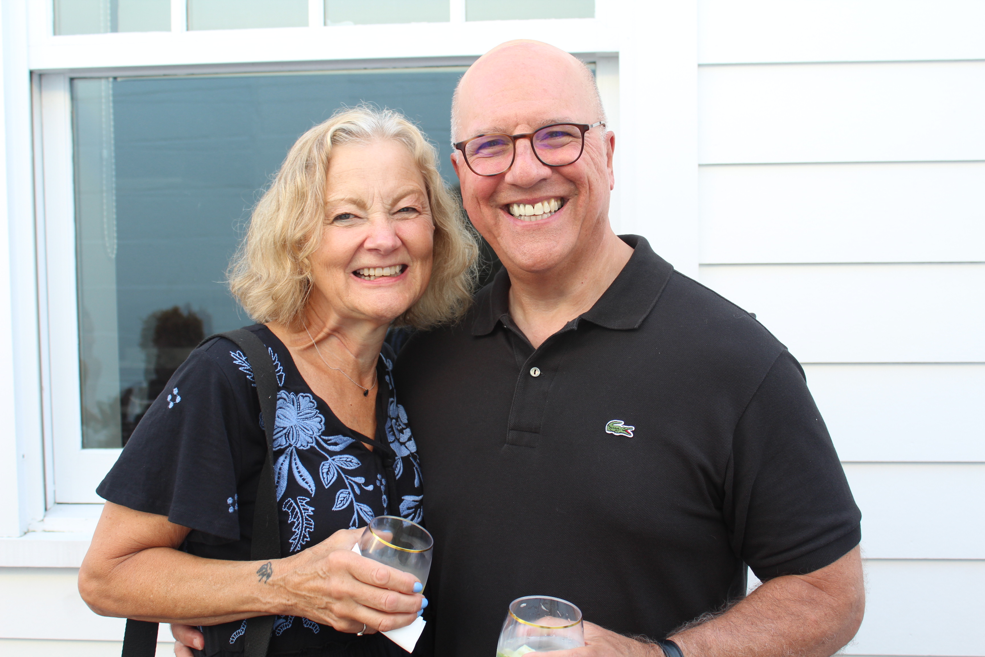 couple smiling at camera