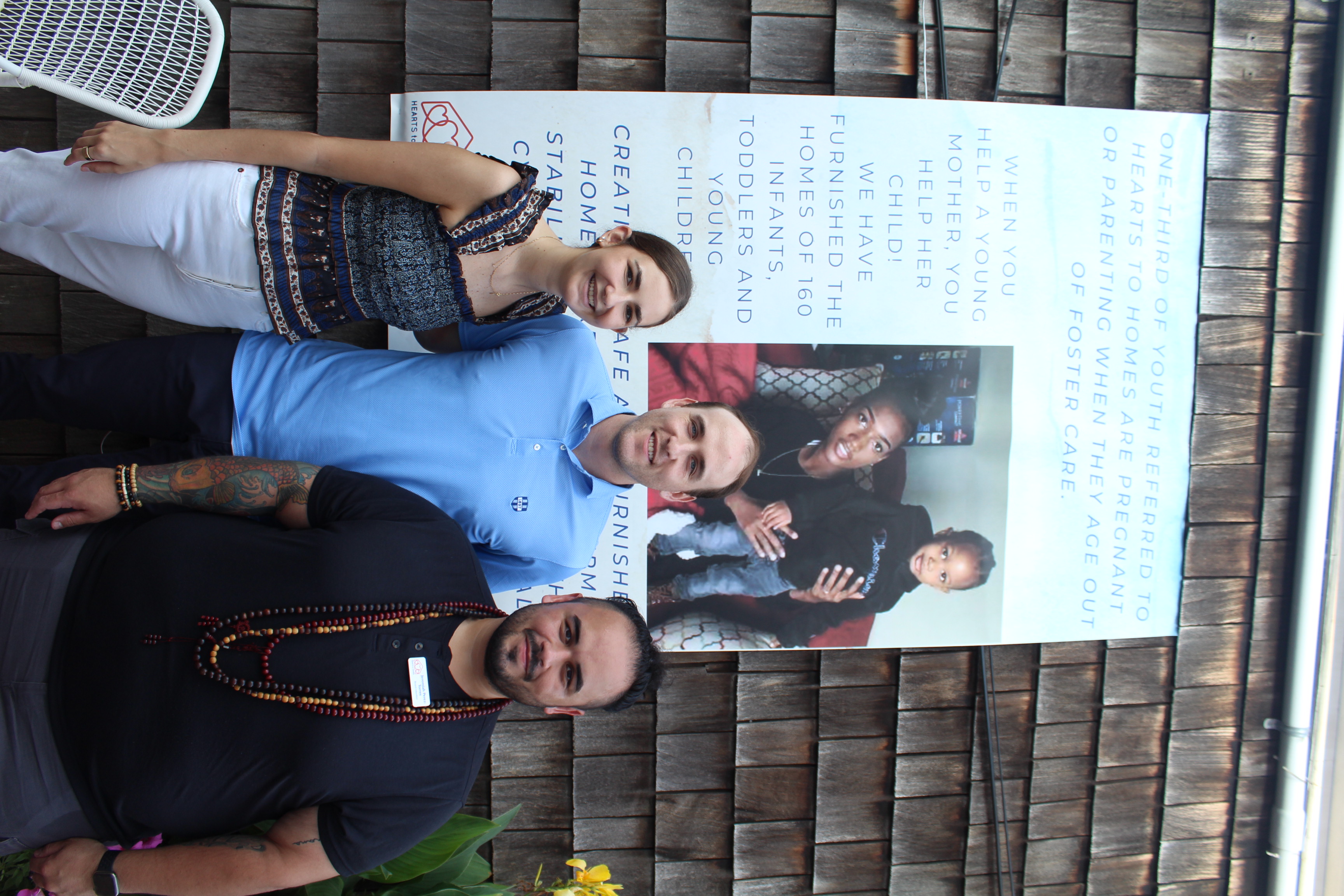 friends smiling at camera