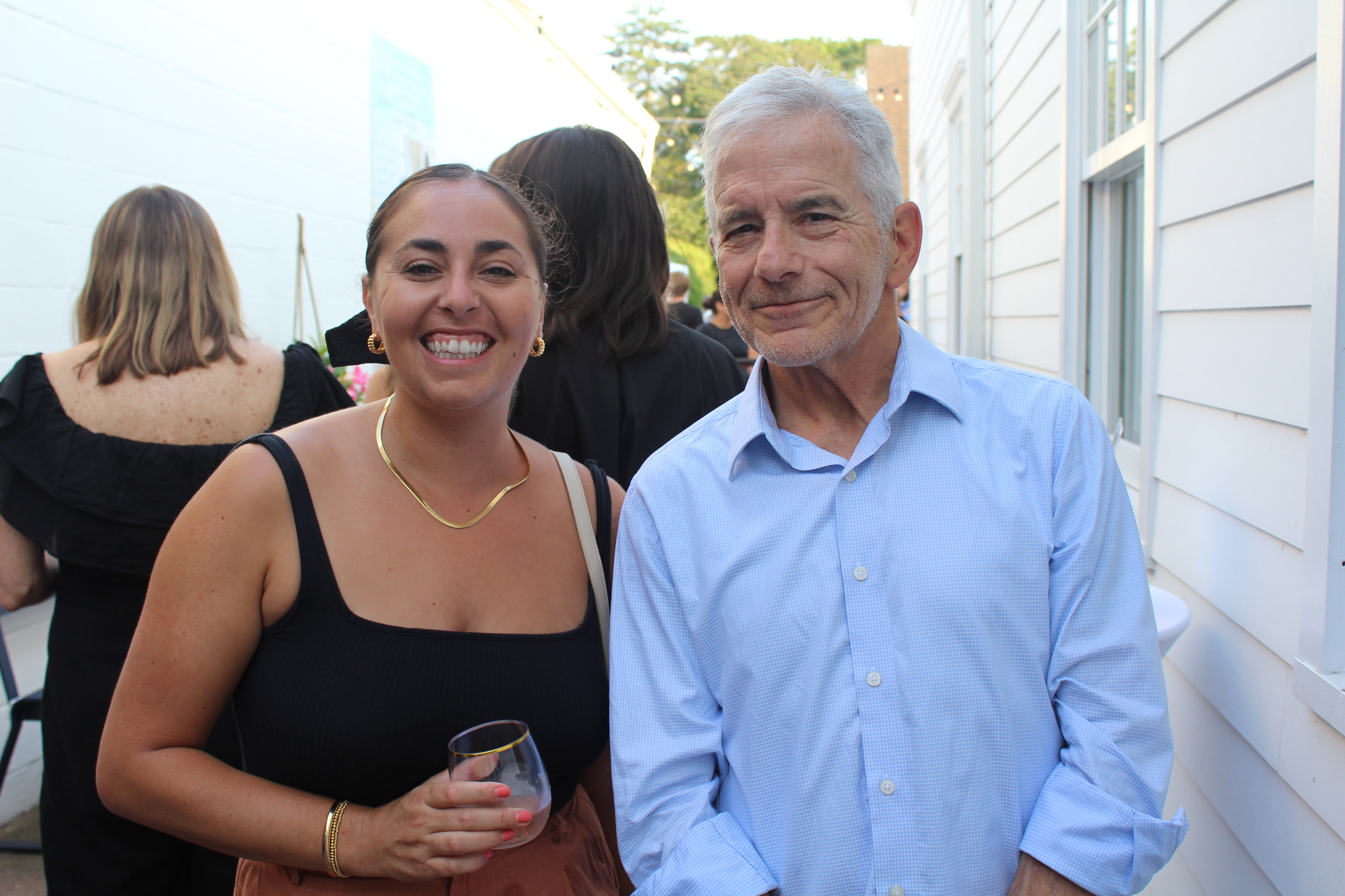friends smiling at camera