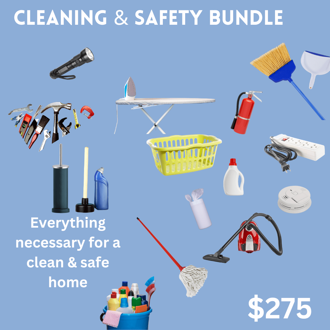 cleaning and safety bundle items